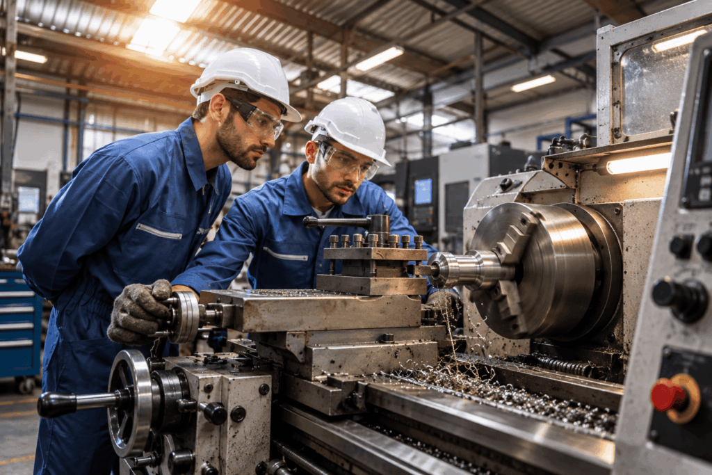 trabajadores mecanizados
